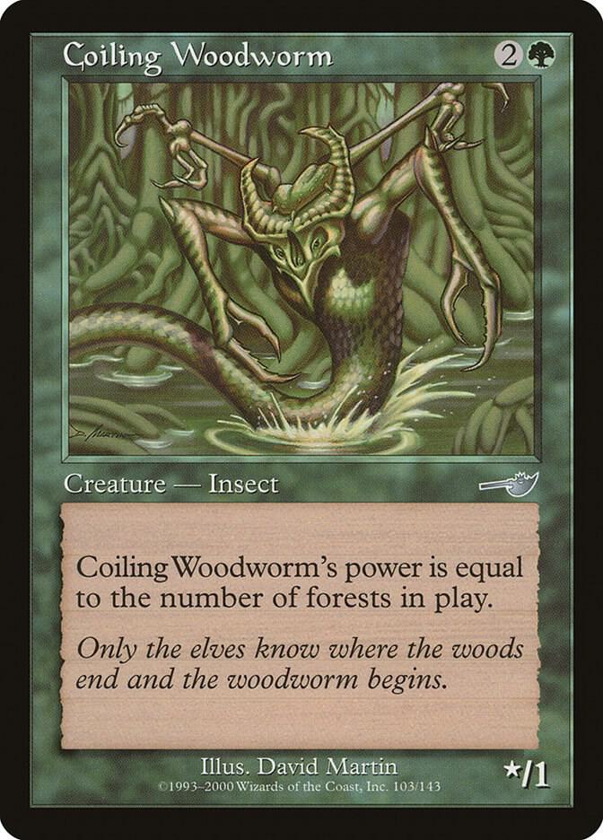 Coiling Woodworm 103 card from Nemesis