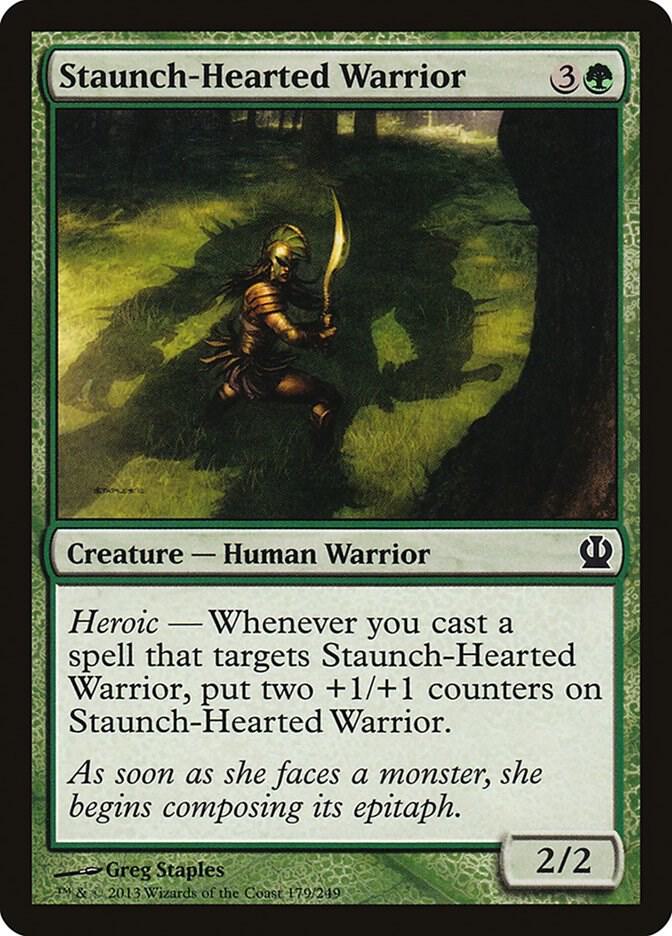 Staunch-Hearted Warrior 179 card from Theros