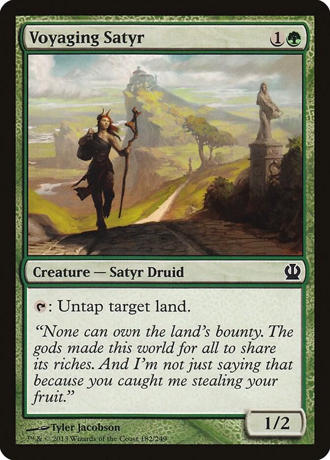 Voyaging Satyr 182 card from Theros