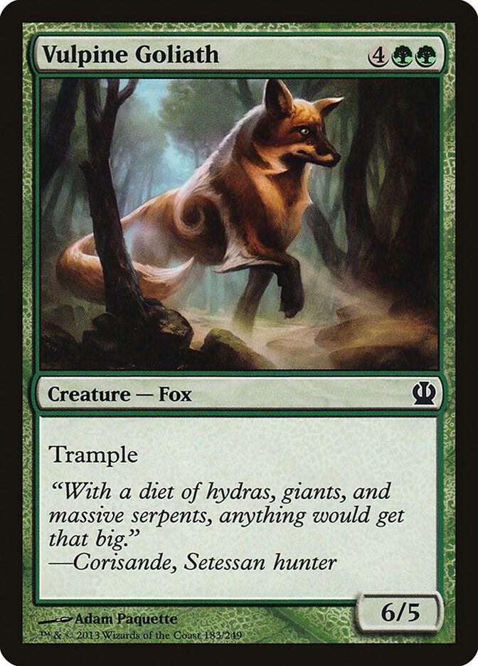Vulpine Goliath 183 card from Theros