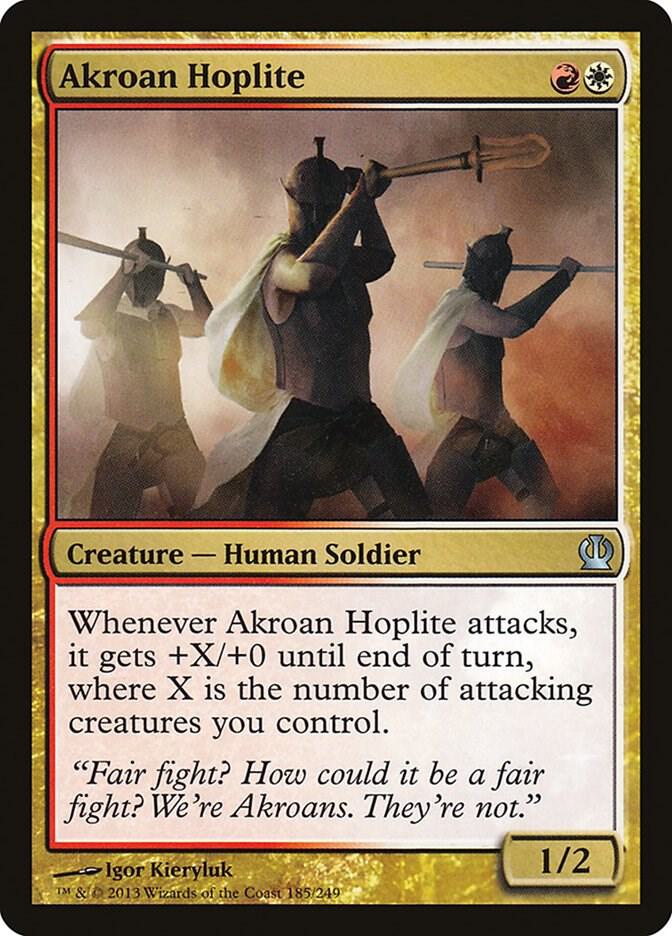 Akroan Hoplite 185 card from Theros