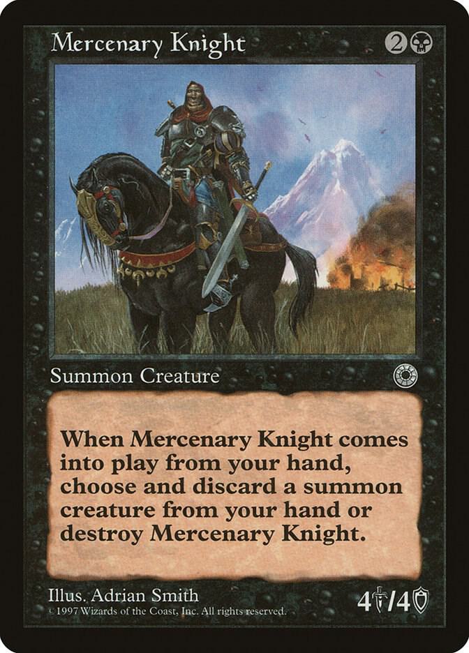 Mercenary Knight card from Portal