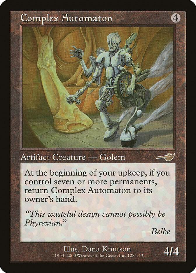 Complex Automaton 128 card from Nemesis