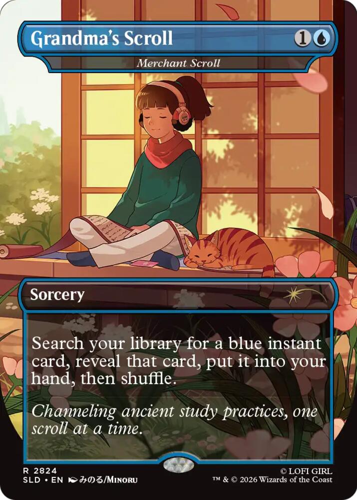 Grandma's Scroll - Merchant Scroll 2824 card from Secret Lair Drop Series