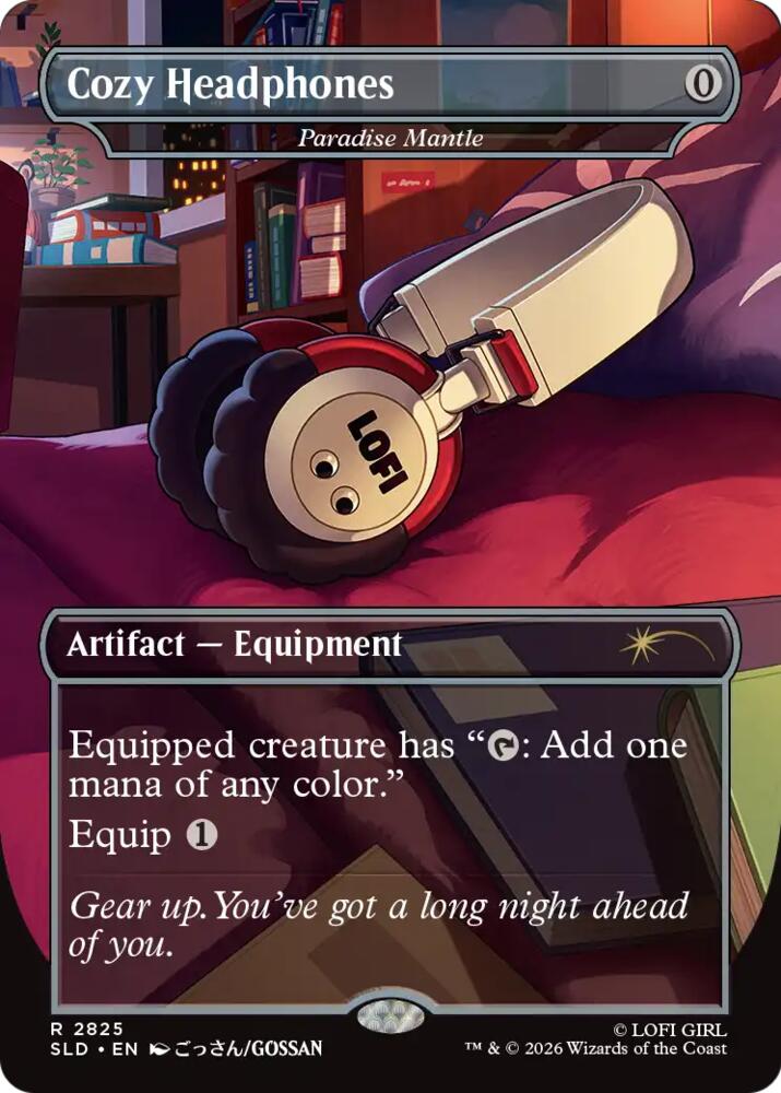 Cozy Headphones - Paradise Mantle 2825 card from Secret Lair Drop Series
