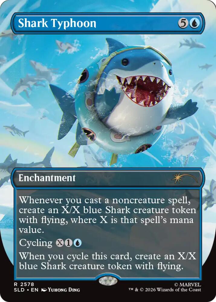 Shark Typhoon 2578 card from Secret Lair Drop Series