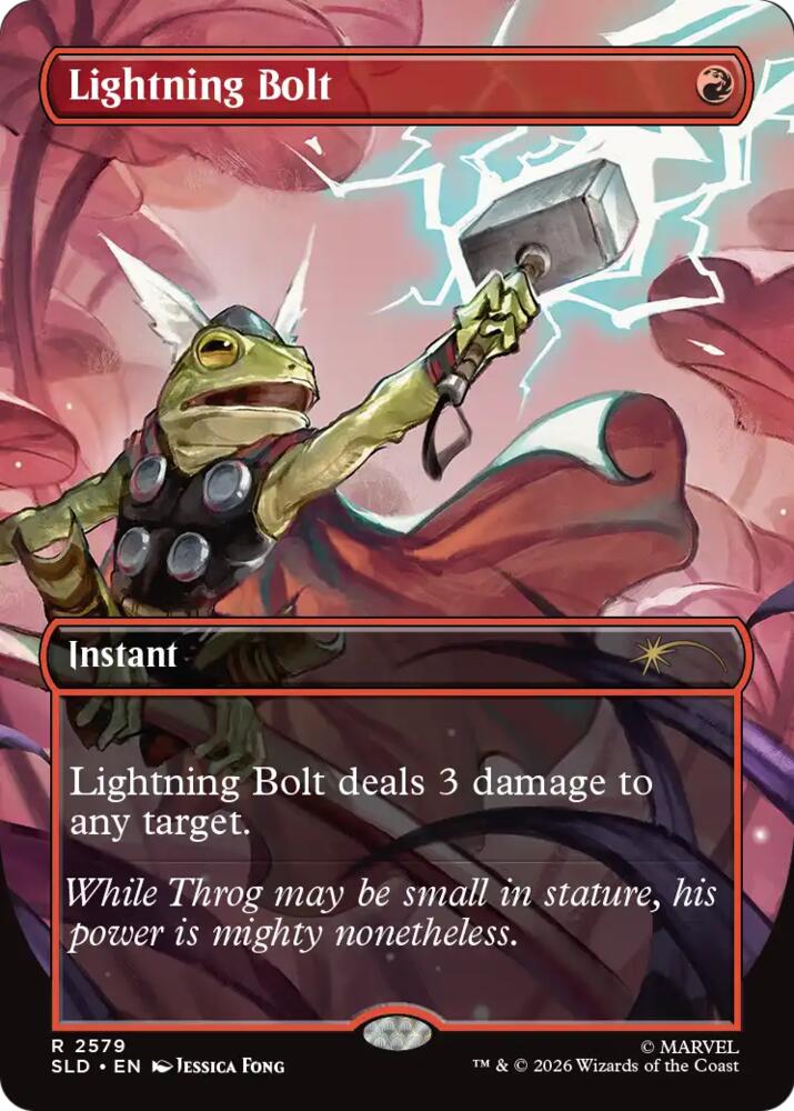 Lightning Bolt 2579 card from Secret Lair Drop Series