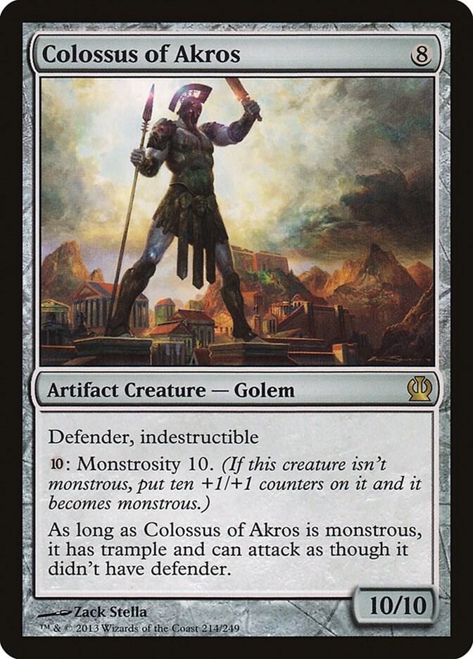 Colossus of Akros 214 card from Theros