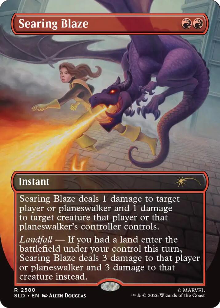 Searing Blaze 2580 card from Secret Lair Drop Series