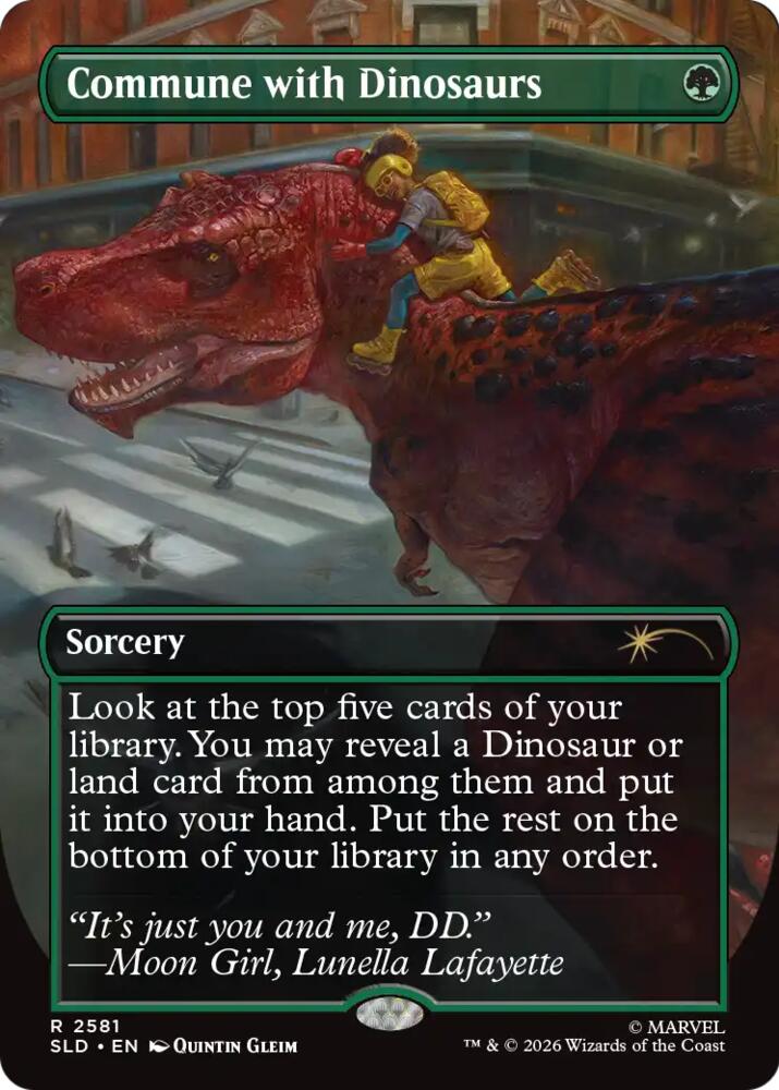 Commune with Dinosaurs 2581 card from Secret Lair Drop Series