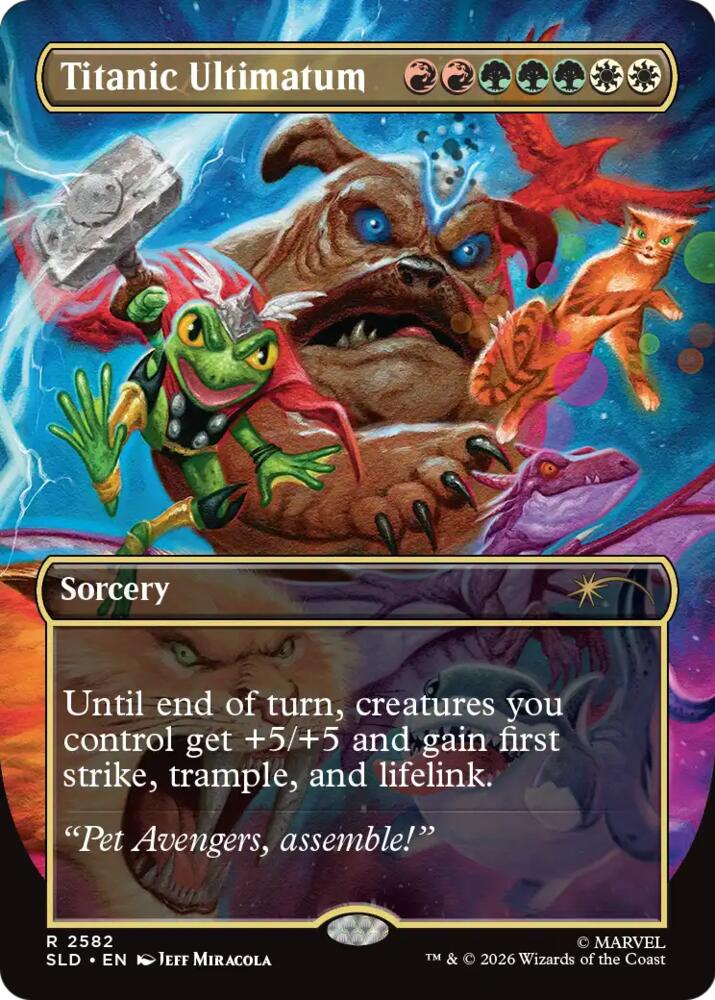 Titanic Ultimatum 2582 card from Secret Lair Drop Series