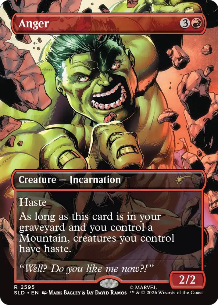 Anger 2595 card from Secret Lair Drop Series