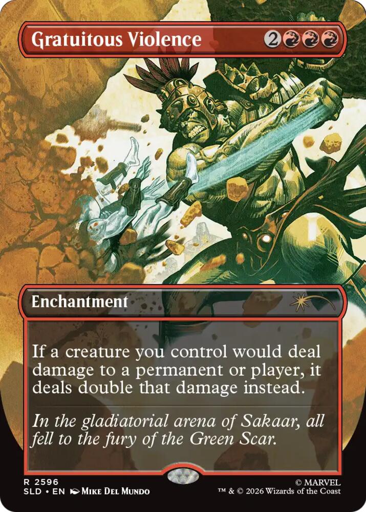 Gratuitous Violence 2596 card from Secret Lair Drop Series