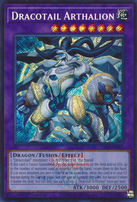 Dracotail Arthalion (Emblazoned Secret Rare) 26LP-EN003 card from Limited Pack World Championship 2026