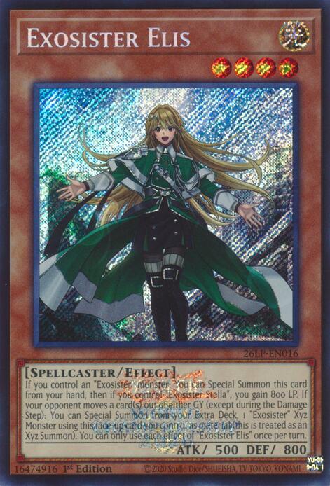 Exosister Elis (Emblazoned Secret Rare) 26LP-EN016 card from Limited Pack World Championship 2026