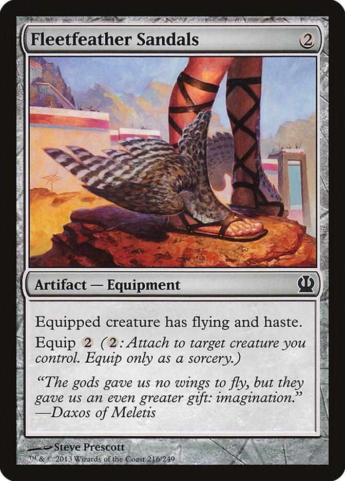 Fleetfeather Sandals 216 card from Theros