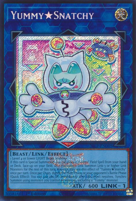 YummySnatchy (Emblazoned Secret Rare) 26LP-EN005 card from Limited Pack World Championship 2026