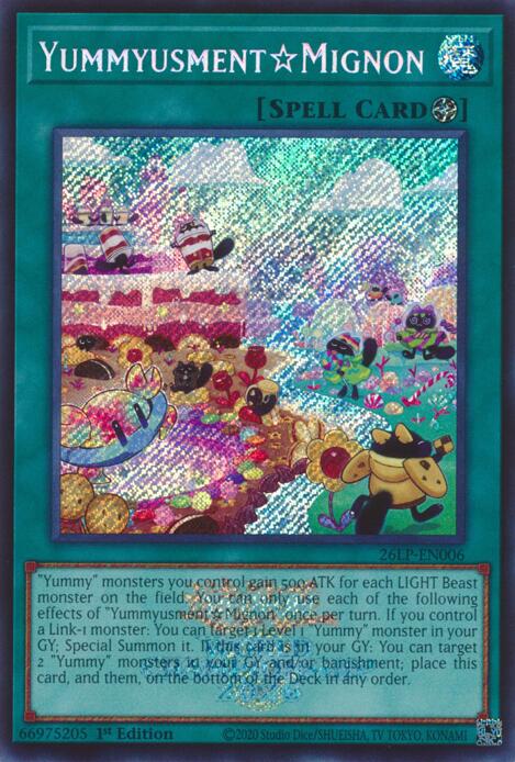 YummyusmentMignon (Emblazoned Secret Rare) 26LP-EN006 card from Limited Pack World Championship 2026