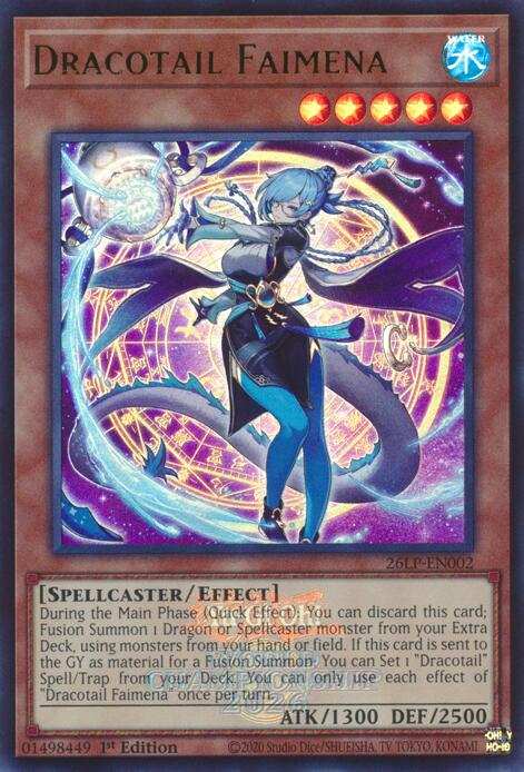 Dracotail Faimena (Emblazoned) 26LP-EN002 card from Limited Pack World Championship 2026