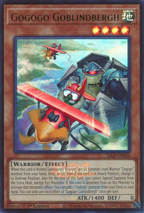 Gogogo Goblindbergh (Emblazoned) 26LP-EN020 card from Limited Pack World Championship 2026