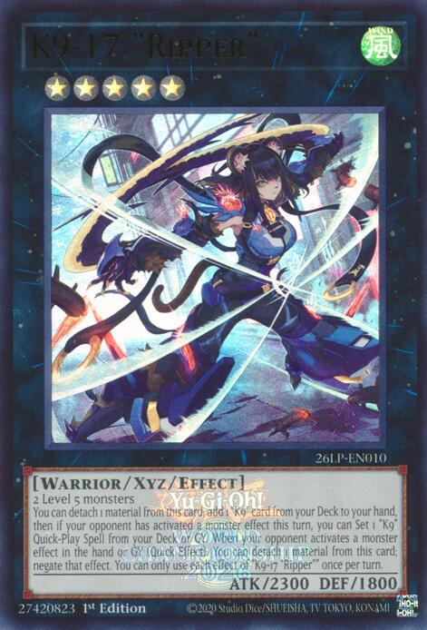 K9-17 Ripper (Emblazoned) 26LP-EN010 card from Limited Pack World Championship 2026