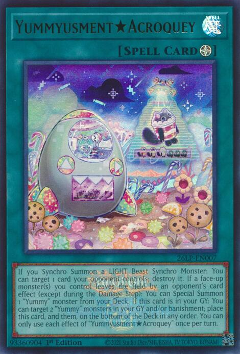 YummyusmentAcroquey (Emblazoned) 26LP-EN007 card from Limited Pack World Championship 2026