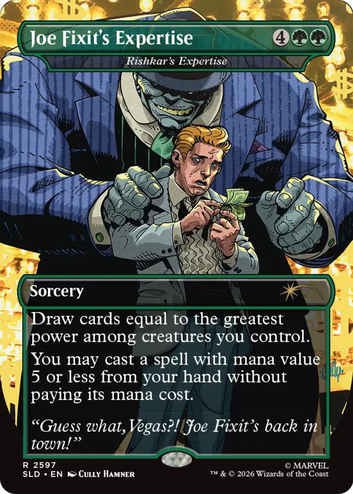 Joe Fixit's Expertise - Rishkar's Expertise 2597 card from Secret Lair Drop Series