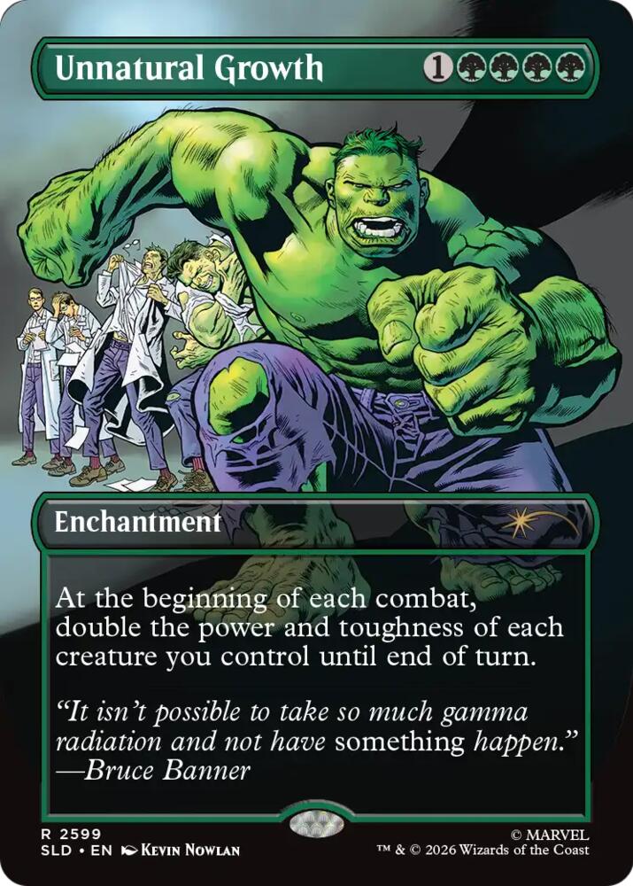 Unnatural Growth 2599 card from Secret Lair Drop Series