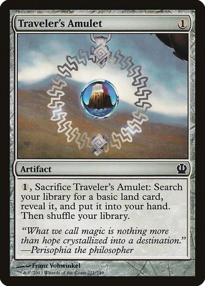 Traveler's Amulet 221 card from Theros