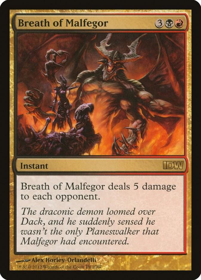 Breath of Malfegor (IDW Comics 2012) P8 card from Media Promos