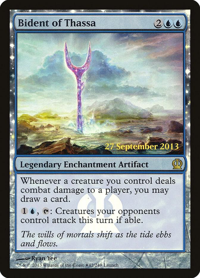Bident of Thassa 42 card from Launch Party & Release Event Promos