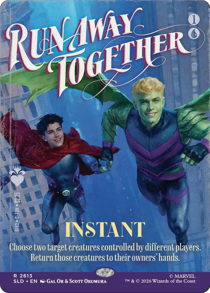 Run Away Together 2613 card from Secret Lair Drop Series