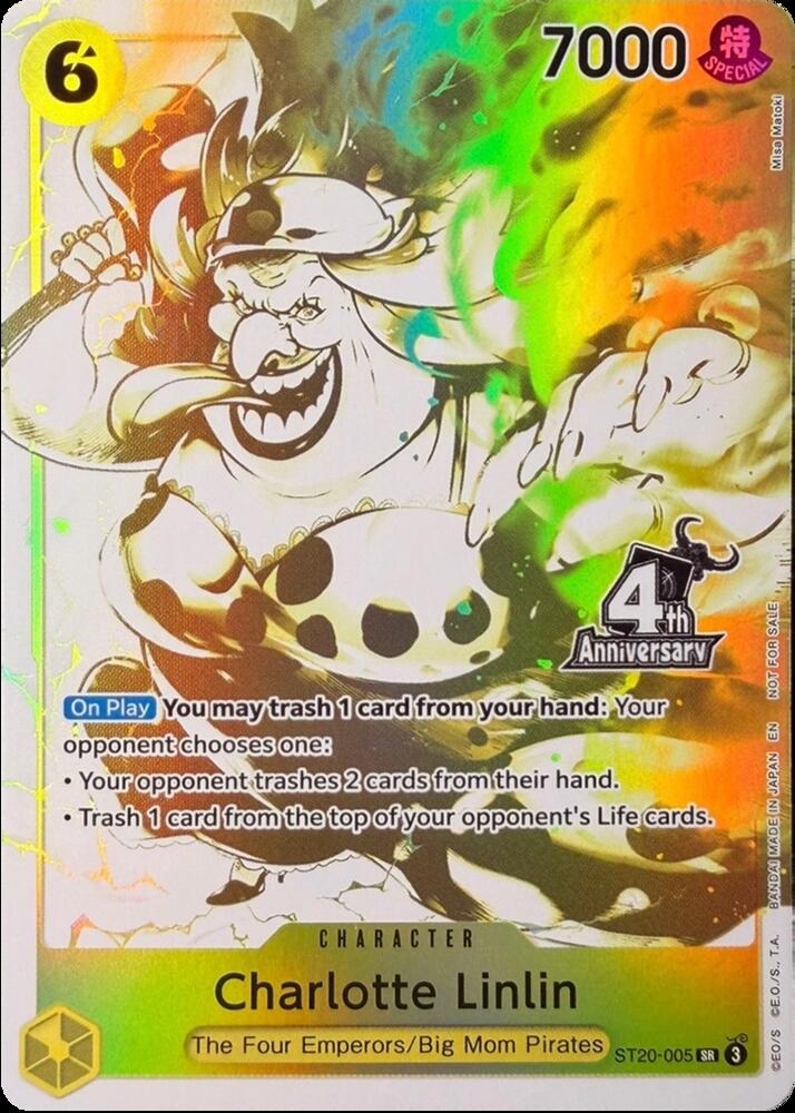 Charlotte Linlin (4th Anniversary Treasure Campaign Pack) ST20-005 card from One Piece Promotion Cards