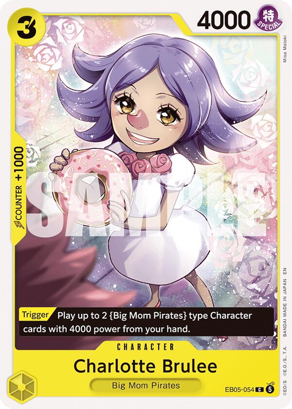 Charlotte Brulee EB05-054 card from Extra Booster: One Piece Heroines Edition Vol. 2
