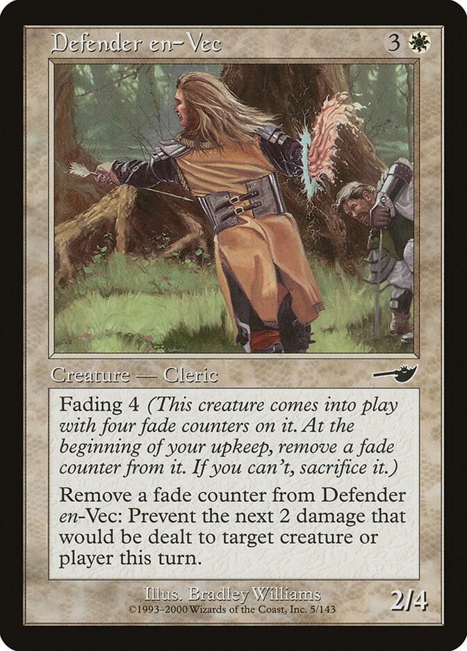 Defender en-Vec 5 card from Nemesis
