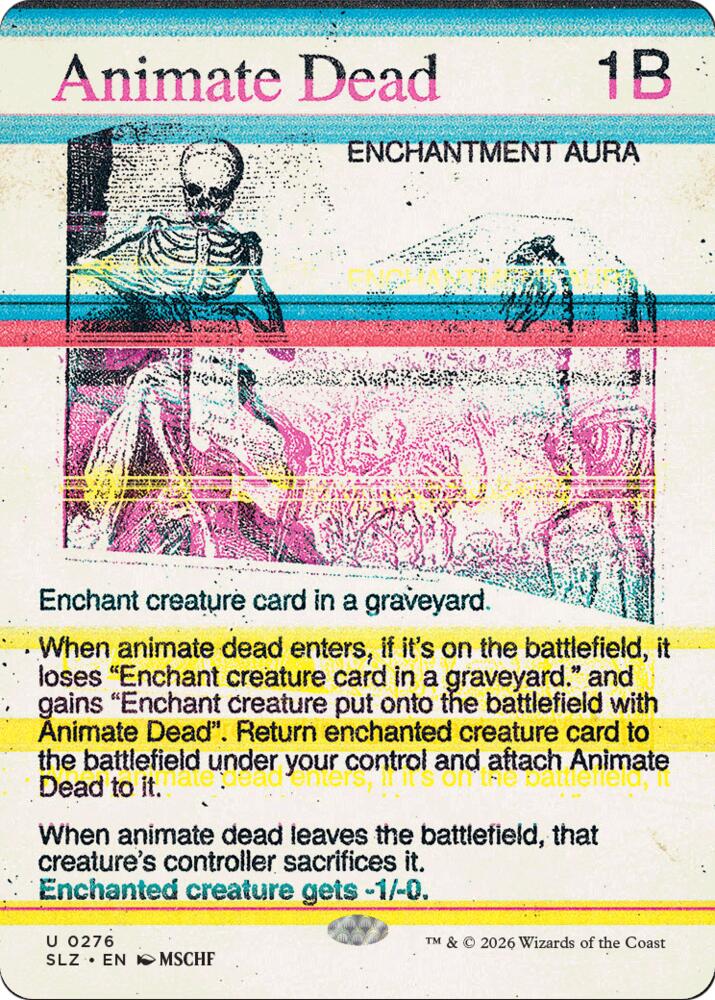 Animate Dead 276 card from Secret Lair x MSCHF: The Zeta Set