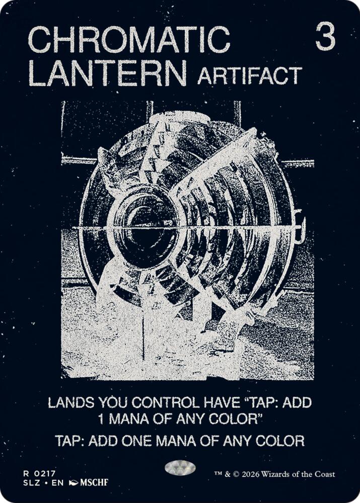 Chromatic Lantern 217 card from Secret Lair x MSCHF: The Zeta Set
