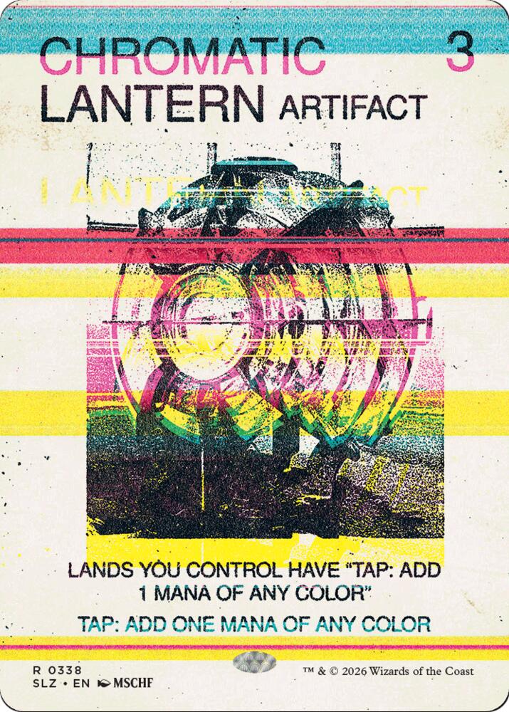 Chromatic Lantern 338 card from Secret Lair x MSCHF: The Zeta Set