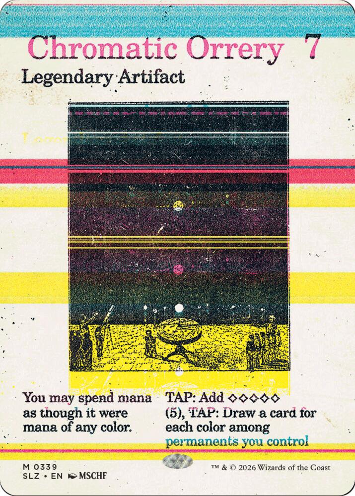 Chromatic Orrery 339 card from Secret Lair x MSCHF: The Zeta Set