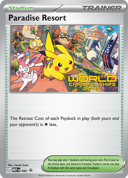 Paradise Resort (World Championships 2026) 092 card from ME: Mega Evolution Promo