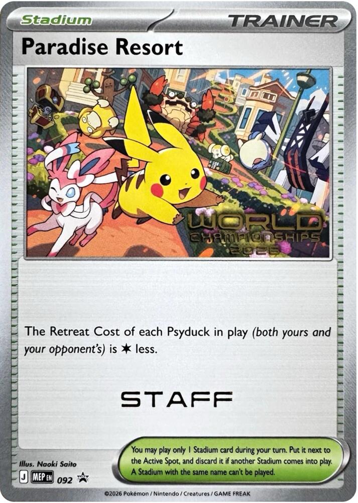Paradise Resort (World Championships 2026) [Staff] 092 card from ME: Mega Evolution Promo