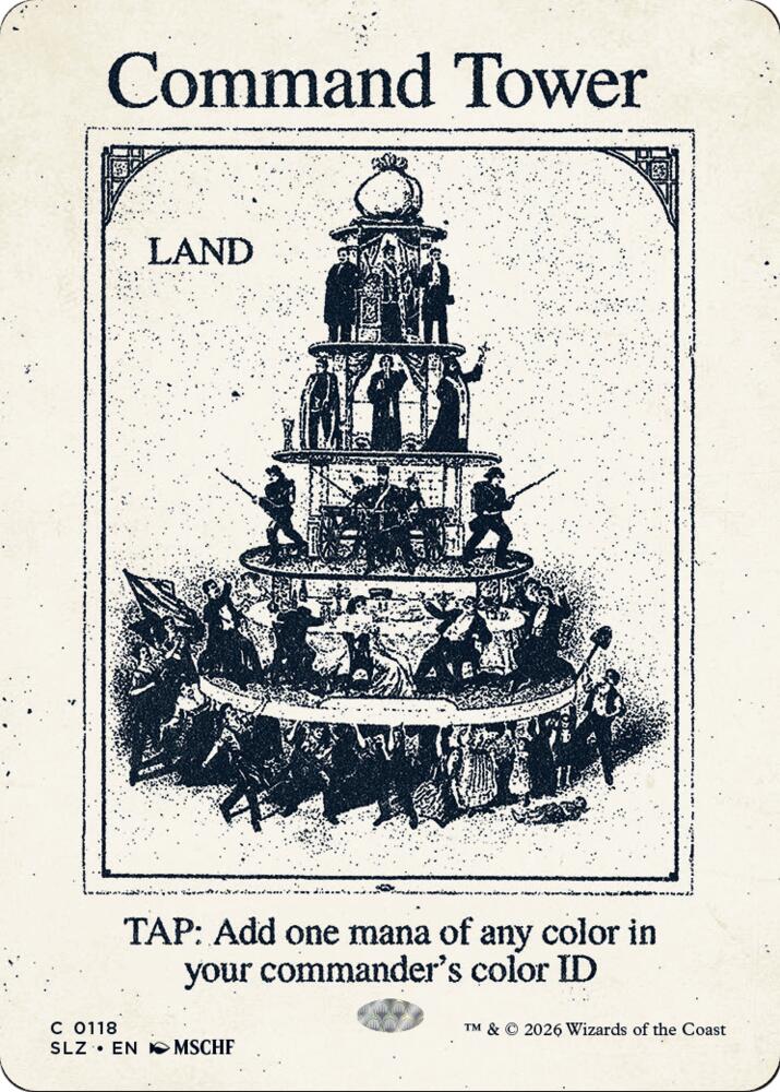 Command Tower 118 card from Secret Lair x MSCHF: The Zeta Set