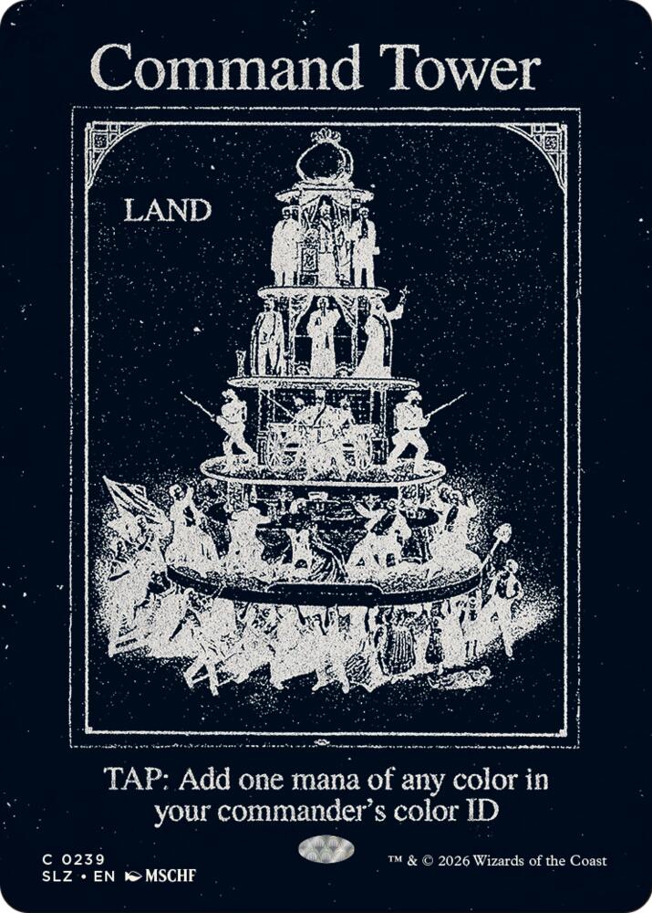 Command Tower 239 card from Secret Lair x MSCHF: The Zeta Set