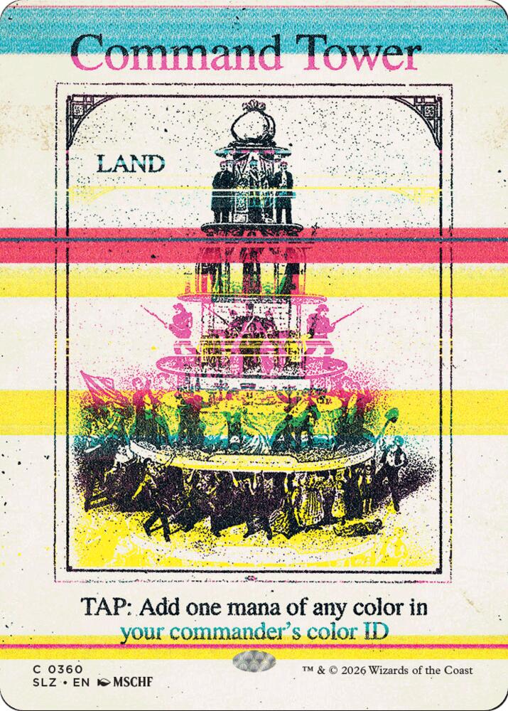 Command Tower 360 card from Secret Lair x MSCHF: The Zeta Set