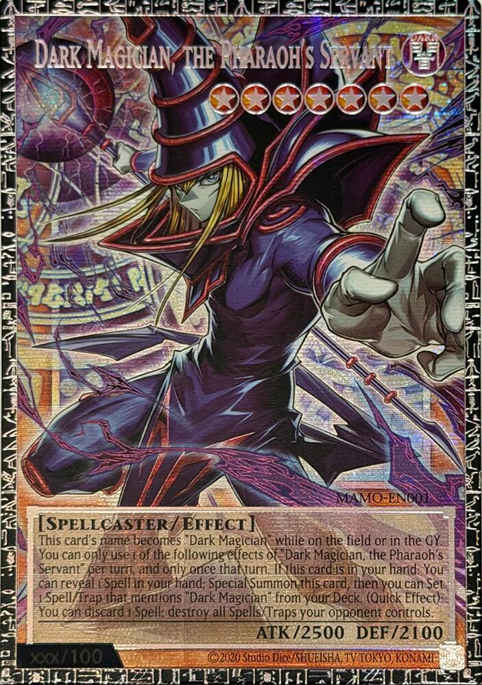 Dark Magician, the Pharaoh's Servant (GMR) MAMO-EN001 card from Magnificent Monsters