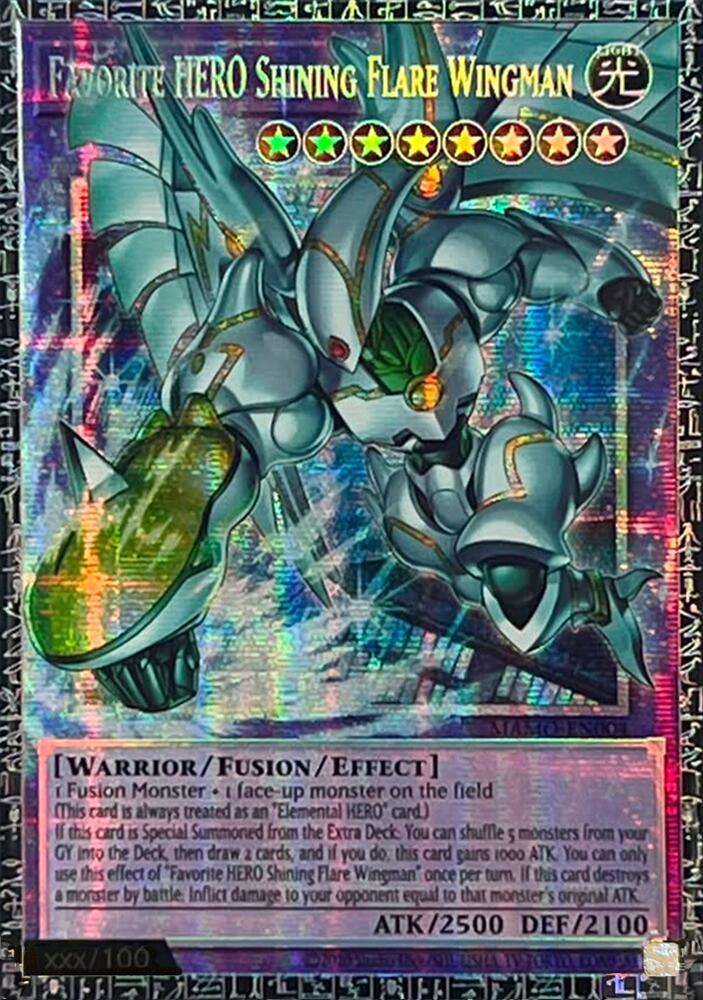 Favorite HERO Shining Flare Wingman (GMR) MAMO-EN004 card from Magnificent Monsters