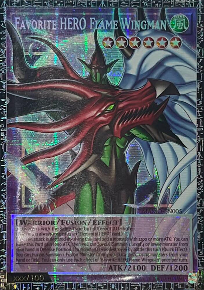 Favorite HERO Flame Wingman (GMR) MAMO-EN005 card from Magnificent Monsters