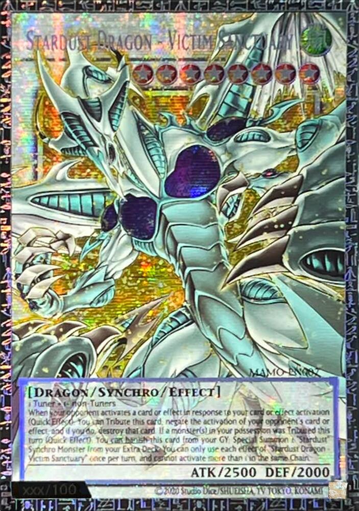 Stardust Dragon - Victim Sanctuary (GMR) MAMO-EN007 card from Magnificent Monsters
