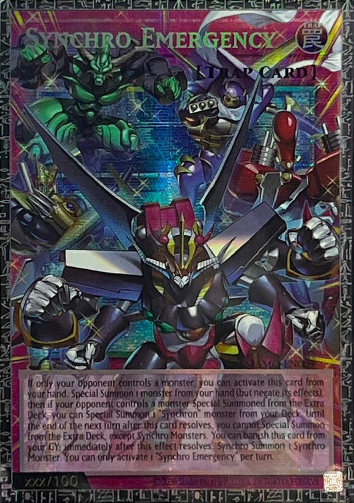 Synchro Emergency (GMR) MAMO-EN009 card from Magnificent Monsters