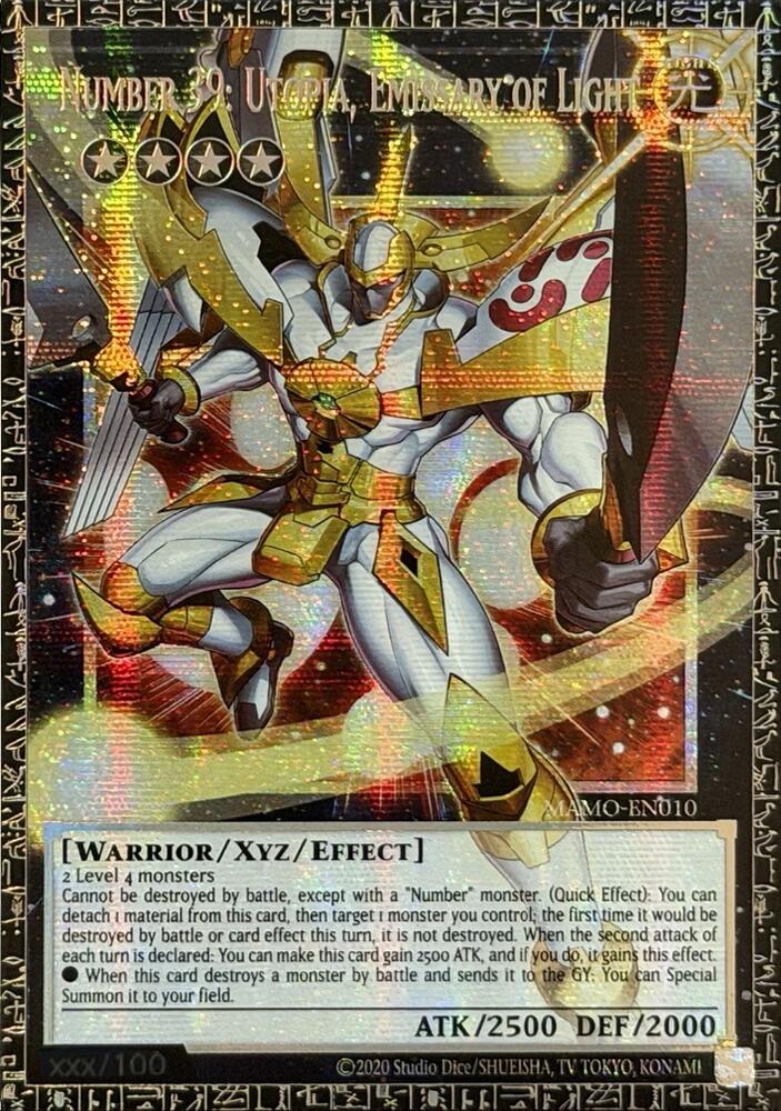 Number 39: Utopia, Emissary of Light (GMR) MAMO-EN010 card from Magnificent Monsters
